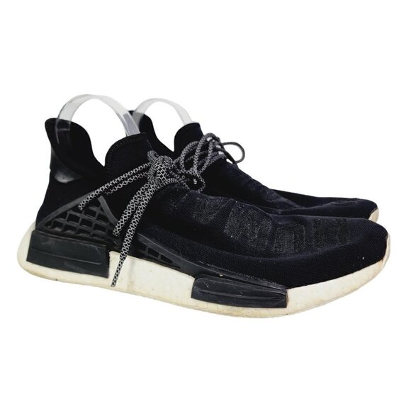 Adidas NMD Human Race Mens Size 13 Pharrell Williams Black 2016 BB3068 - Picture 1 of 16
